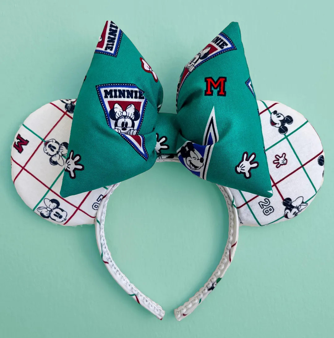 Minnie Green Ear Retro Minnie Ear Green Mickey Ear Plaid Minnie Ear Plaid Mickey Ear Retro Mickey... | Etsy (US)