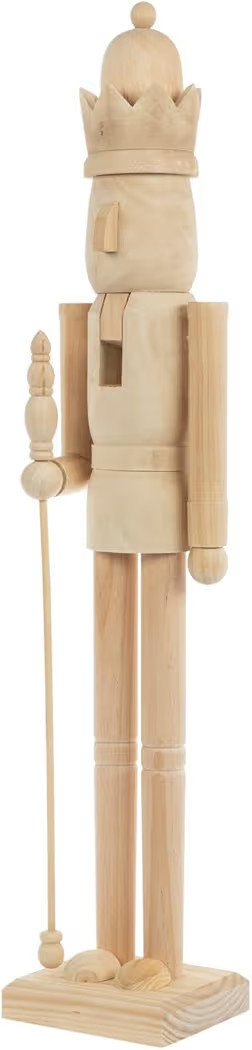 Hobby Lobby DIY Unfinished Wooden Nutcracker Figure, Natural Wood, Paint-Ready Christmas Decorati... | Amazon (US)