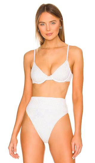 x REVOLVE Bikini Top in White | Revolve Clothing (Global)
