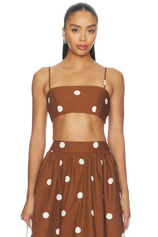 Polka Poplin Crop String Top
                    
                    Susana Monaco | Revolve Clothing (Global)