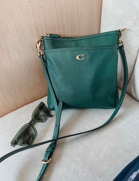 Emerald Green Kitt Messenger Crossbody from Coach 💚 I love this bag! It's the perfect size and has an adjustable strap. I love the front pocket, as well, which is handy when you're juggling your phone, keys, and so on.


#LTKitbag #LTKsalealert #LTKSeasonal