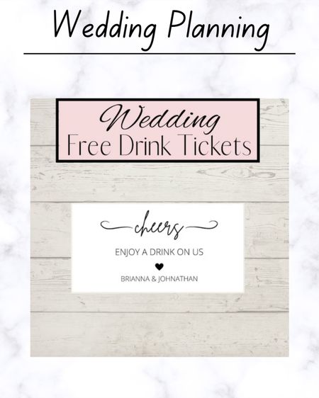 Check out these wedding drink tickets

Wedding planning, summer wedding, destination wedding, wedding inspiration 

#LTKwedding #LTKfindsunder50 #LTKeurope