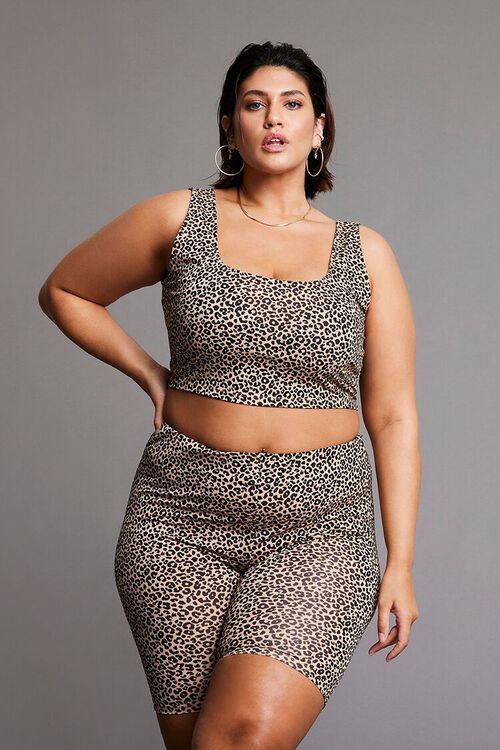 Plus Size Leopard Print Crop Top | Forever 21 (US)