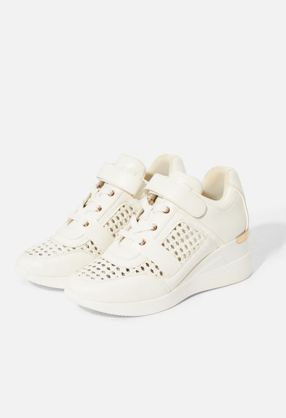 Kahlia Woven Wedged Sneaker | JustFab