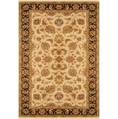 Signature Legacy M086 Antique Ivory / Black Agra Rug | Wayfair North America