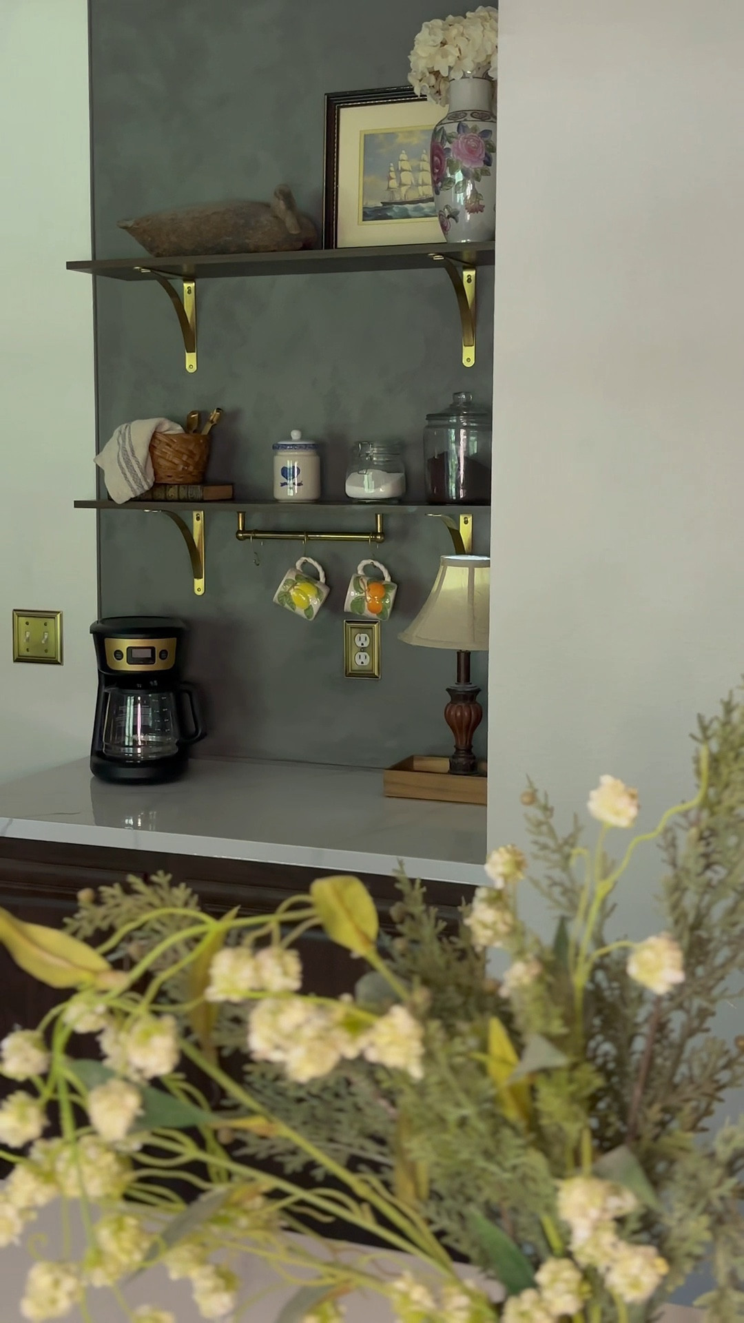 Weekend DIY shelf install = instant coffee bar upgrade 🙌☕️

#LTKFindsUnder100 #LTKHome #LTKStyleTip