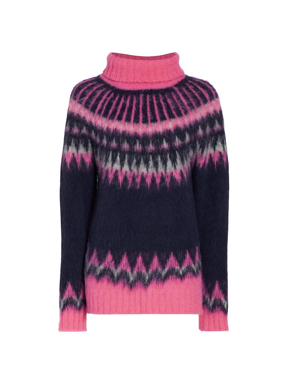 NAADAM Fair Isle Turtleneck Sweater | Saks Fifth Avenue