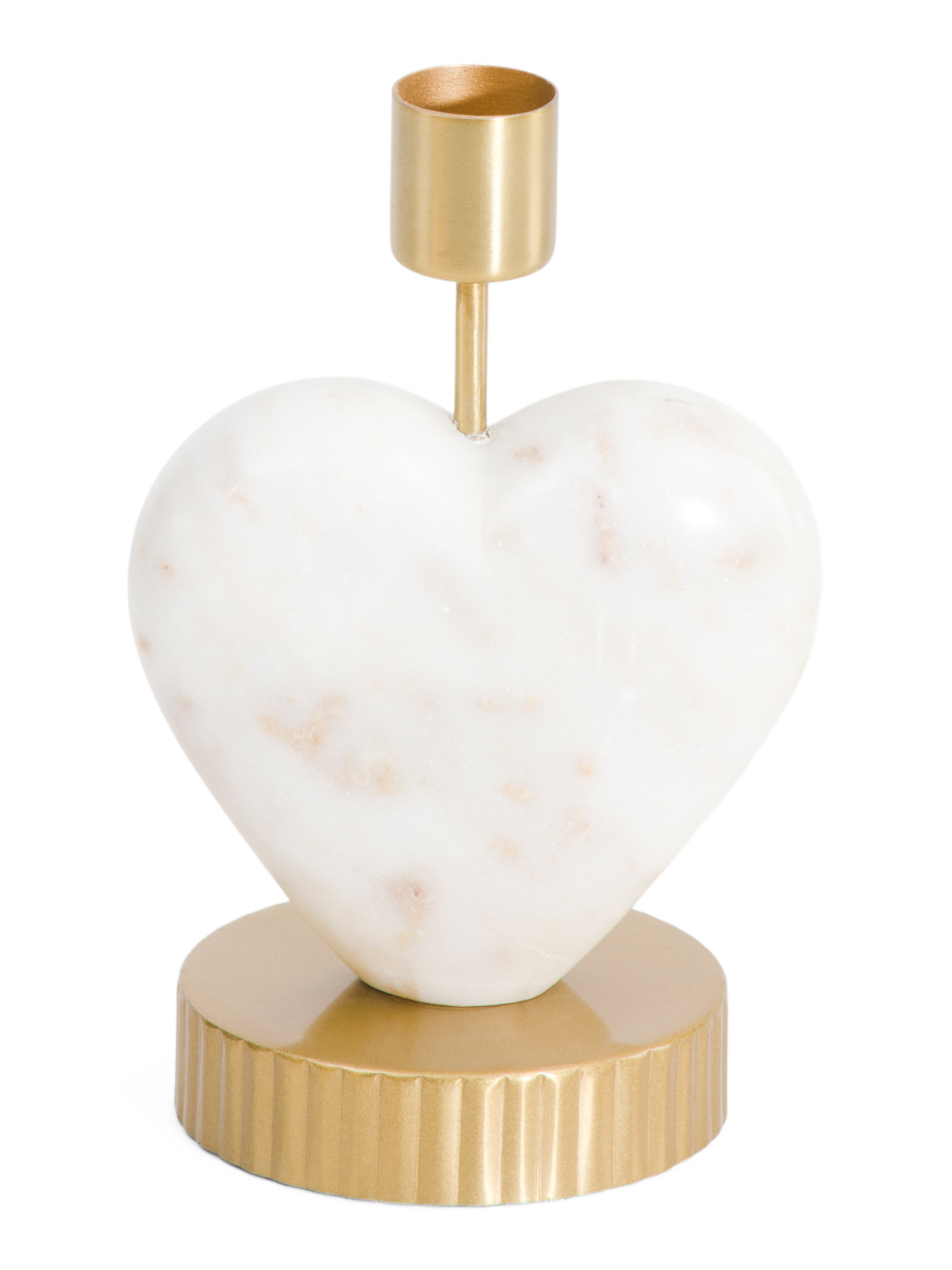6in Marble Heart Candleholder | TJ Maxx