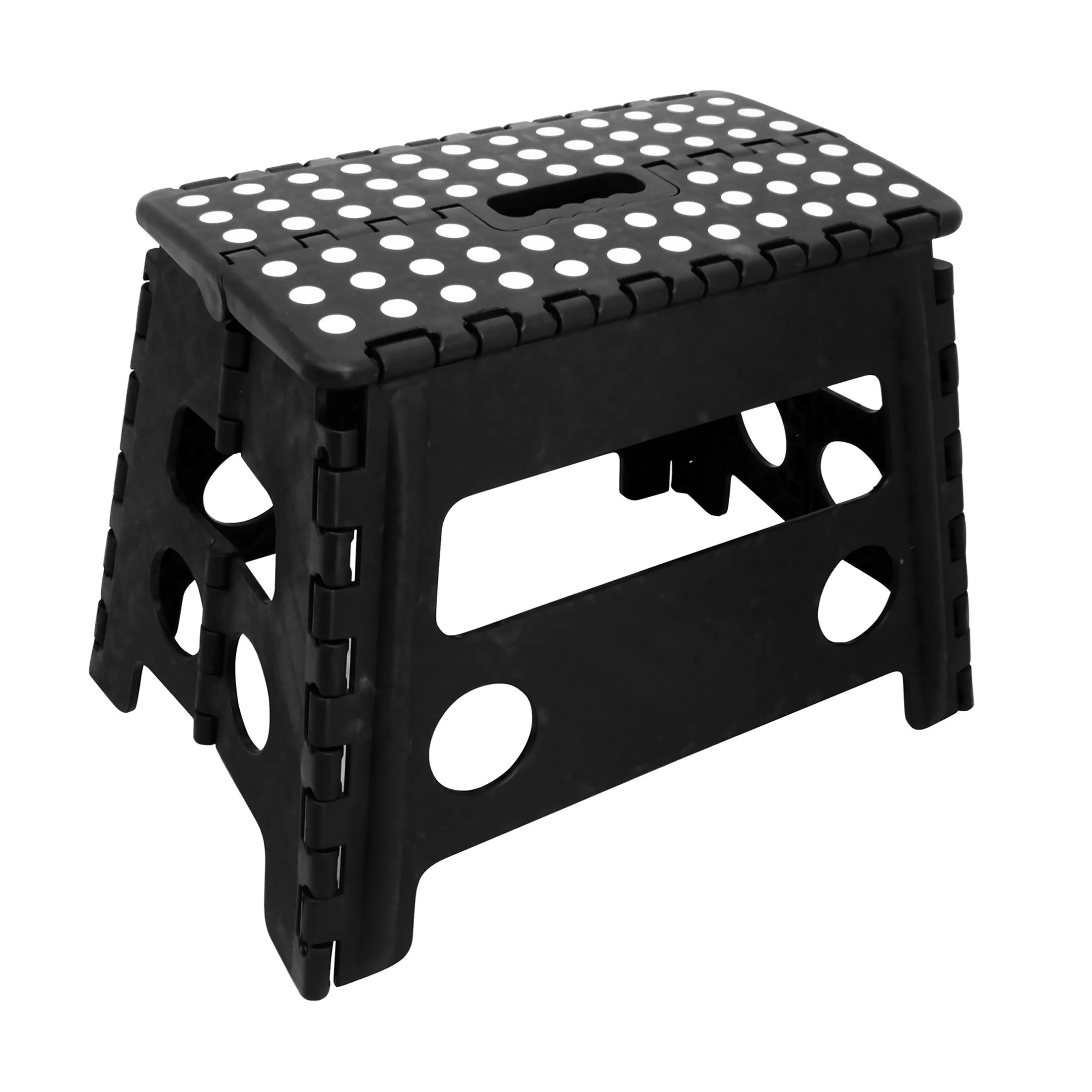 Core Pacific Extra Wide Folding Step Stool Black 12.7 inch with Non-Slip Surface | Walmart (US)