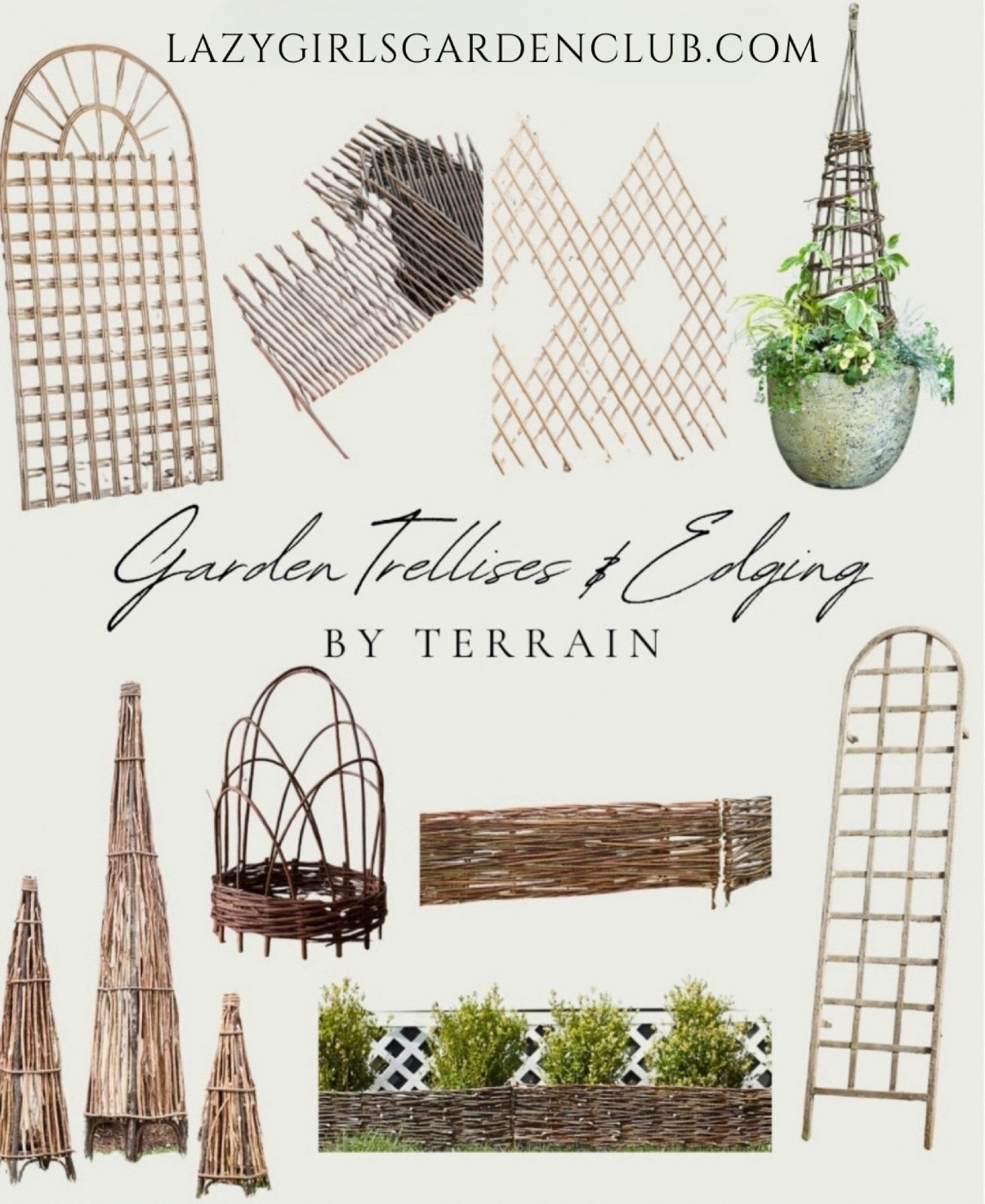 Give your garden a spring glow-up with these gorgeous trellises and edging from Terrain! Perfect for adding charm, structure, and a touch of elegance to your outdoor space. Let’s get your garden looking fresh and beautiful for the season ahead!


Garden finds, garden fencing, gardening trellis, garden edging, wicker garden edging

#LTKHome #LTKStyleTip #LTKFindsUnder100