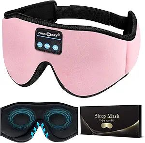 MUSICOZY Sleep Headphones 3DBluetooth Sleep Mask, WirelessSleeping Headphones Music Earbud EyeMas... | Amazon (US)