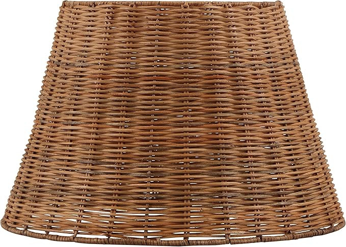 Aspen Creative 32989, Empire Natural Rattan Spider Shade, 9" Top x 14" Bottom x 9-1/2" Slant | Amazon (US)