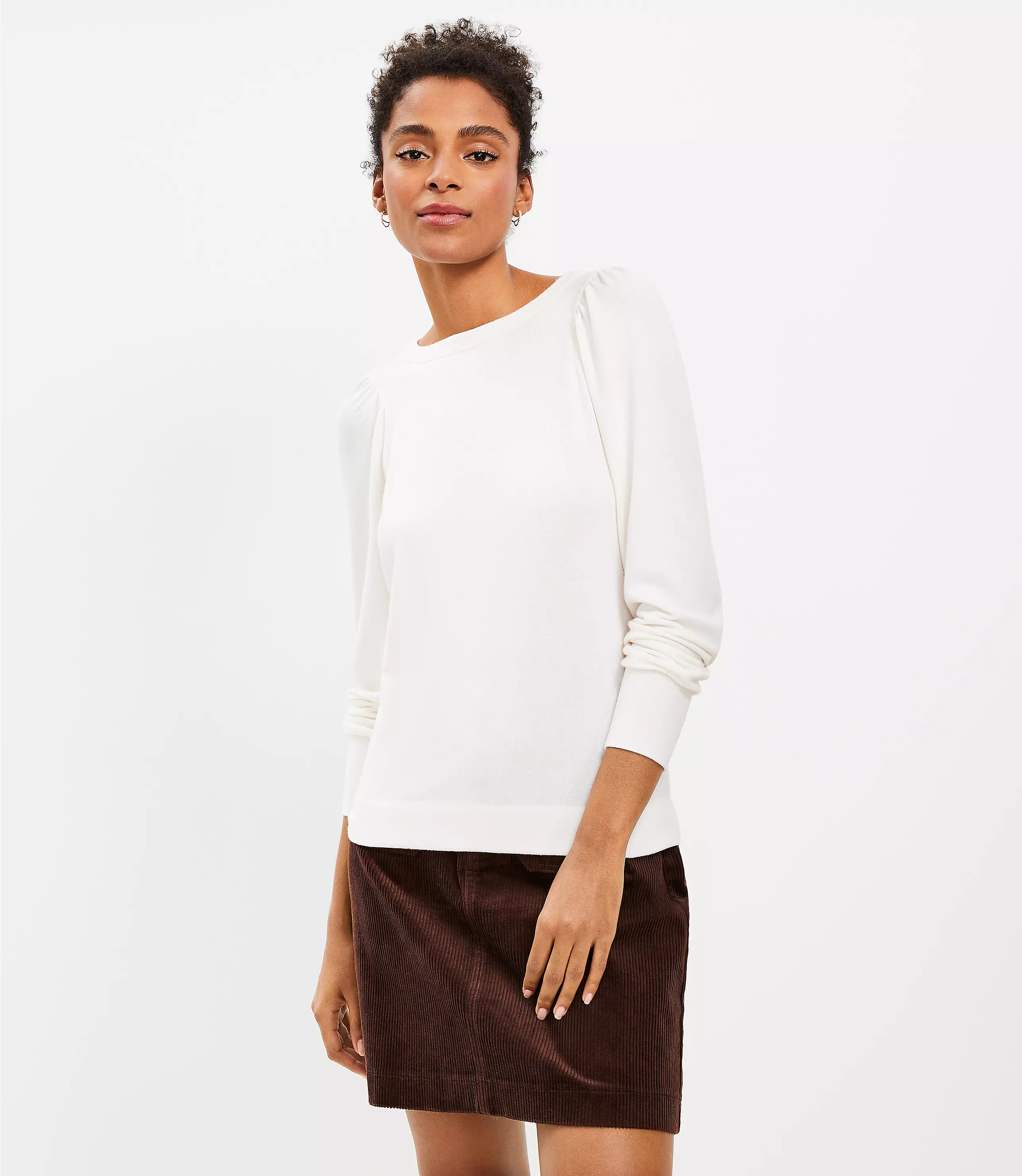 Puff Sleeve Sweatshirt | LOFT