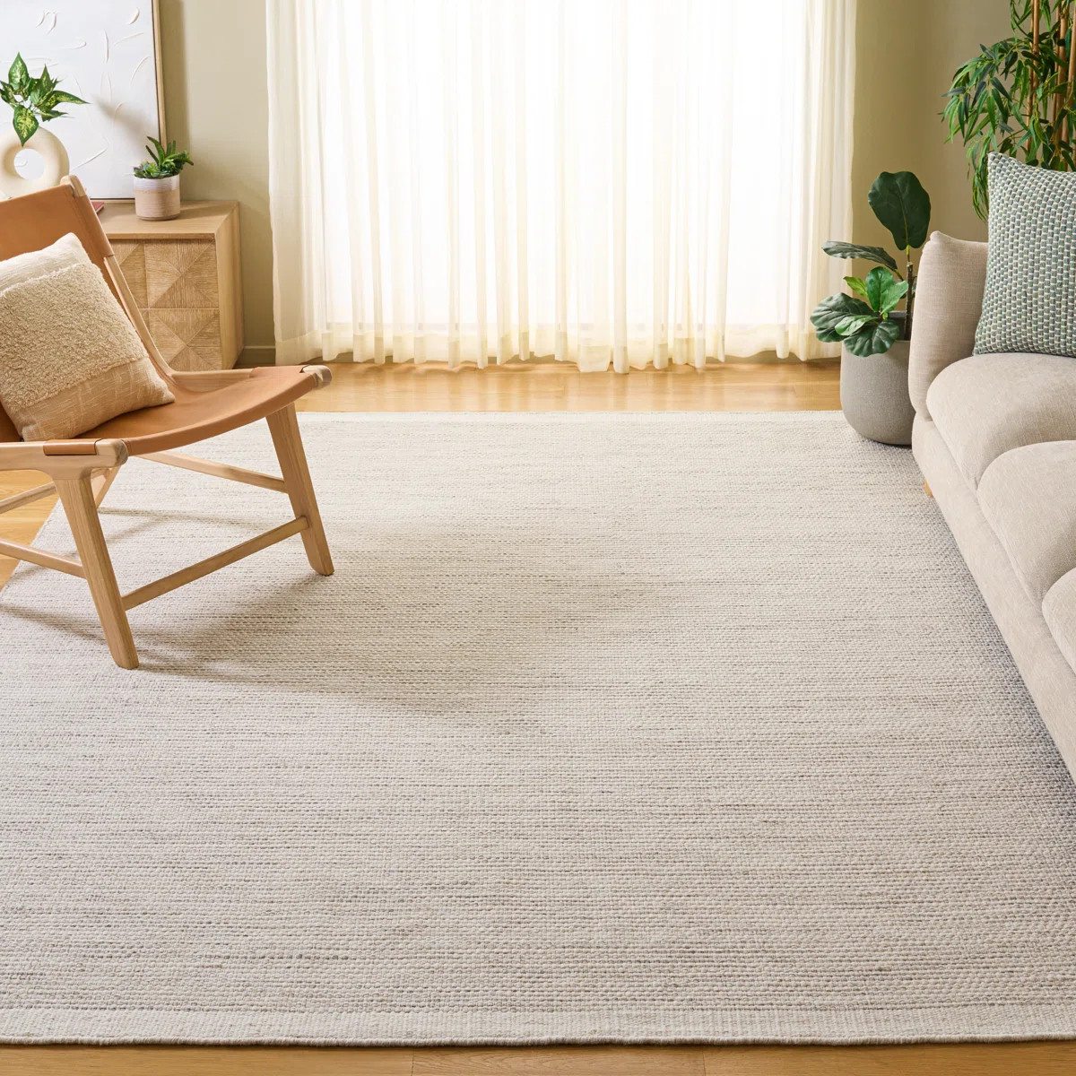 Vermont Hand Woven Wool;Cotton Solid Color Indoor Rug | Wayfair North America