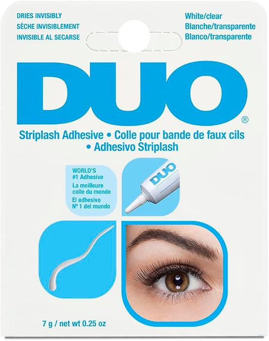 DUO Strip Lash Adhesive, Clear/White - Strong Hold, Waterproof Lash Glue for False Lashes and Las... | Amazon (US)