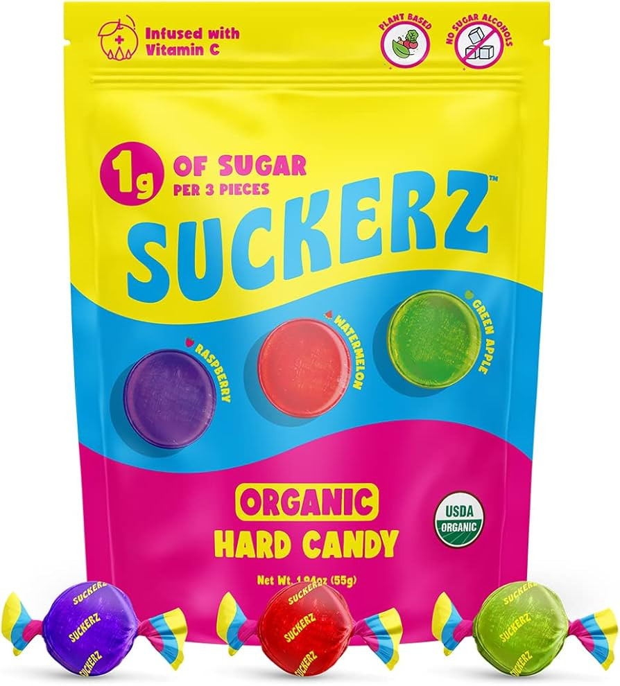 Suckerz Hard Candy (1 Pack, 10+ Pieces), Mouth Watering Flavors - Watermelon, Raspberry & Green A... | Amazon (US)