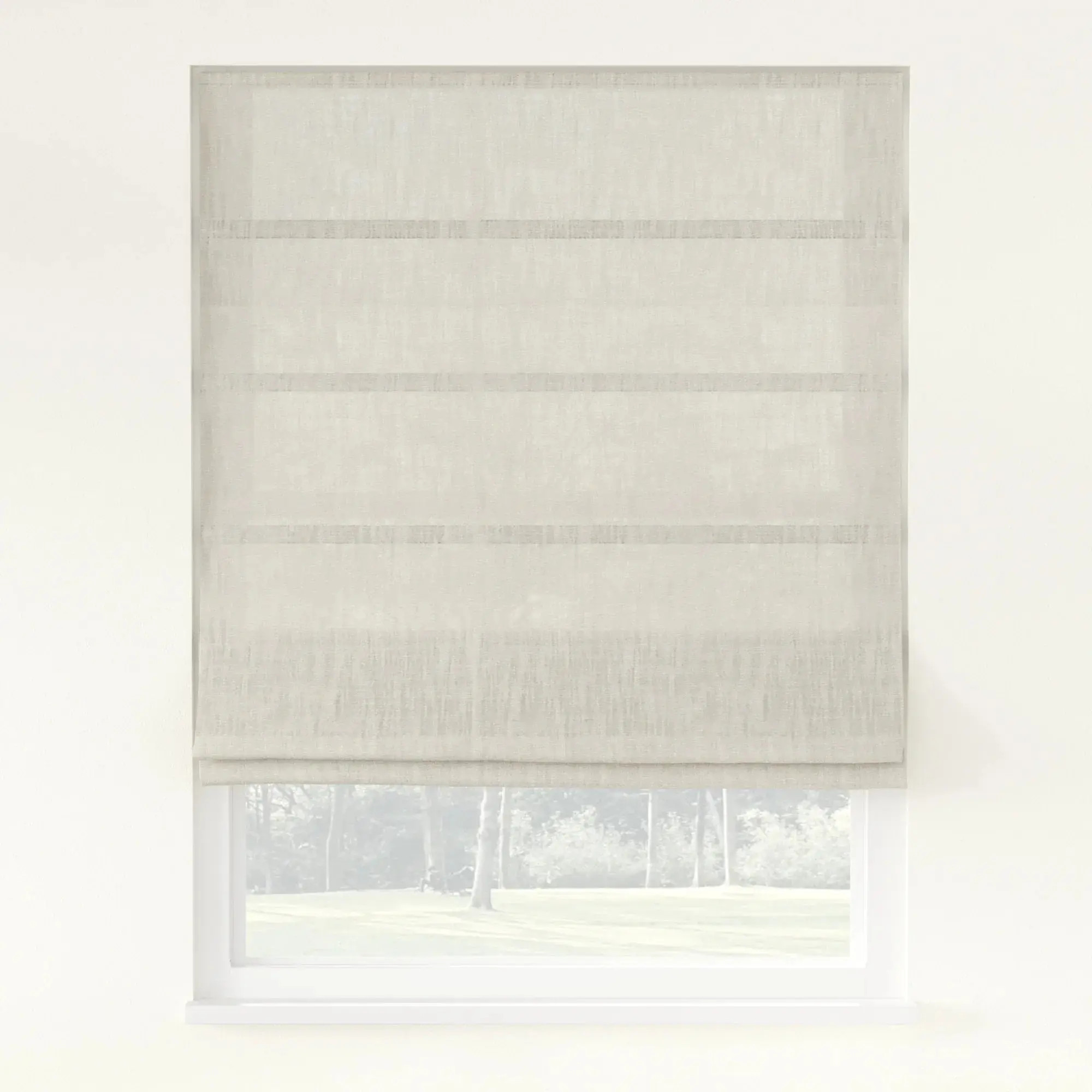 Breeza Heavyweight Cotton Roman Shade Cordless | LuxDrape