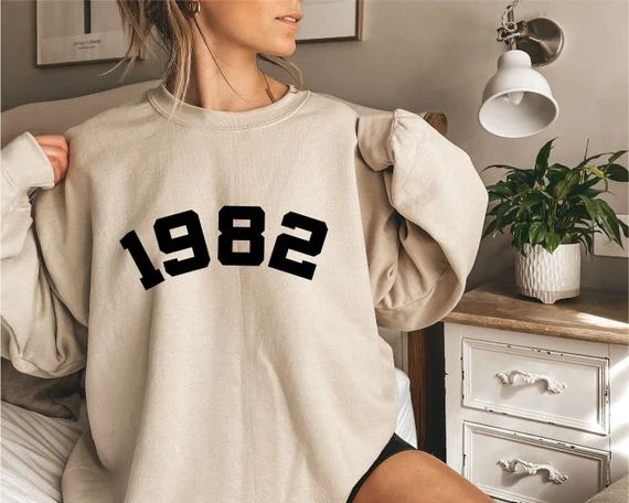 1982 Sweatshirt 40th Birthday Sweatshirt 1982 Birth Year - Etsy | Etsy (US)