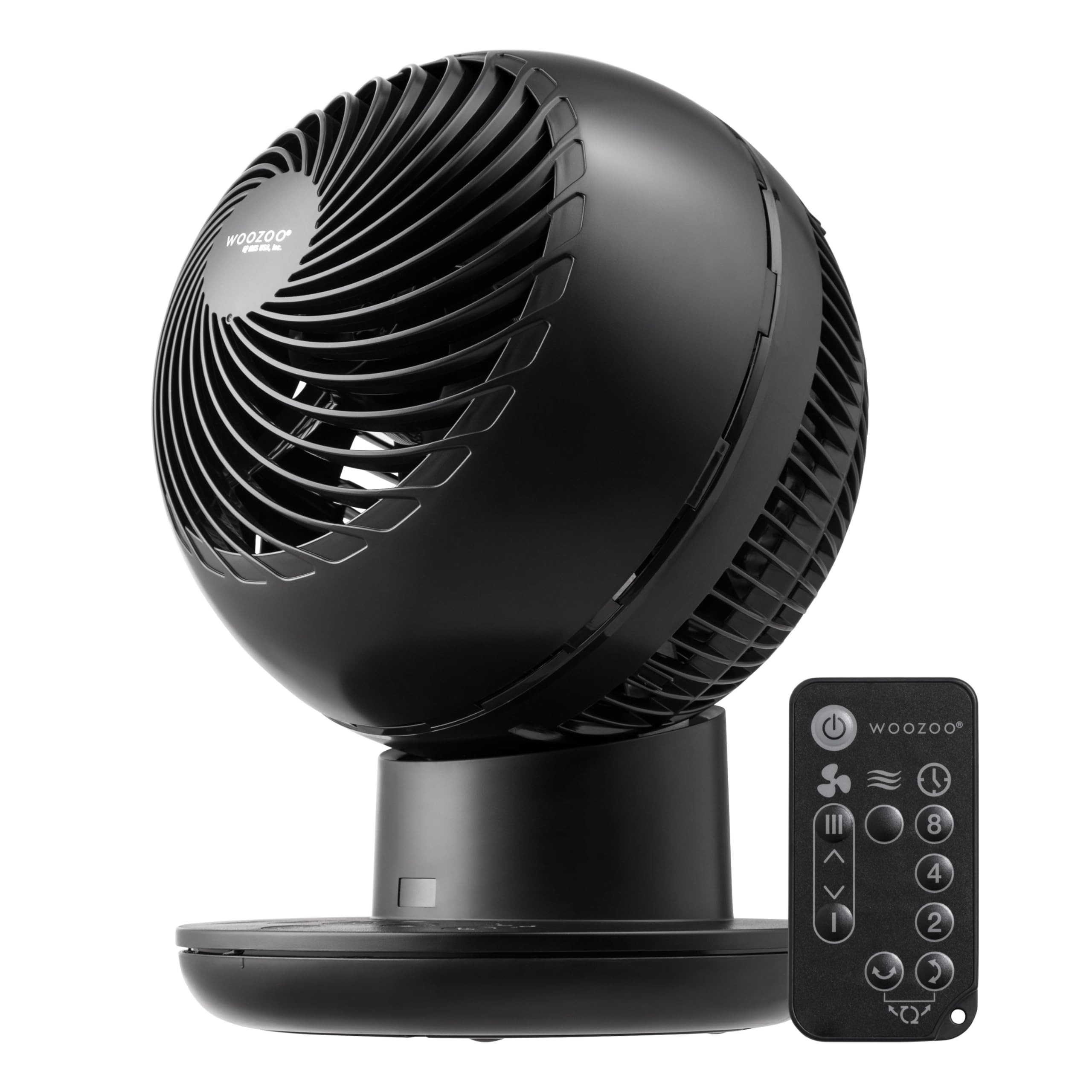 IRIS USA WOOZOO Desk Fan with Remote, Oscillating Table Air Circulator, 8 Speeds, 82ft Max Air Di... | Amazon (US)