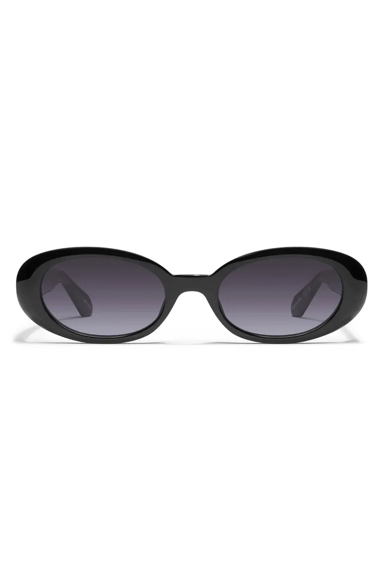 Felt Cute 52mm Gradient Small Oval Sunglasses | Nordstrom