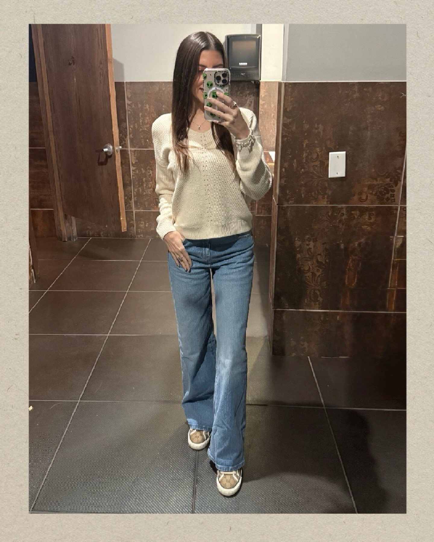 A little bit of grandma’s favorite knit, a little bit of ‘70s flair, and a whole lot of comfy-cute energy. 

Wide-leg denim + a slouchy sweater = effortlessly put-together (or at least that’s what I’m telling myself). 

Bonus points for the fun-print sneakers keeping things wild. 

#EffortlessStyle #RetroCozy

#LTKStyleTip #LTKFindsUnder100 #LTKShoeCrush