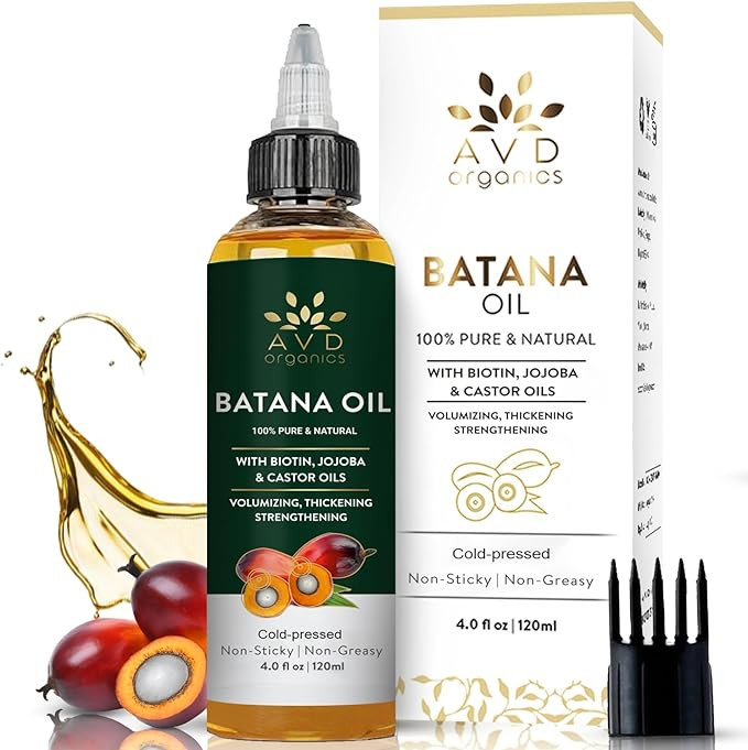 AVD Organics 100% Pure Batana Oil for Hair & Scalp from Honduras | Raw batana oil - Promotes Thic... | Amazon (CA)