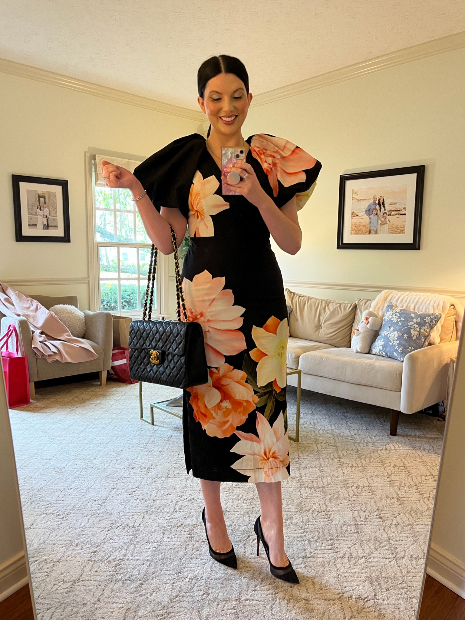 Wedding guest outfit! Chris had his scooter for his broken foot and the venue was up a flight of stairs so they had us take an “elevator” (very generous term) and it creaked slooooowly up and I told Chris there’s no way this thing is making it all the way to the top and sure enough it was so old that it blew a fuse and shut down. Several hot and panicky minutes later, we were rescued! Made for an even more memorable evening lolol 

#LTKWedding #LTKParties #LTKSeasonal