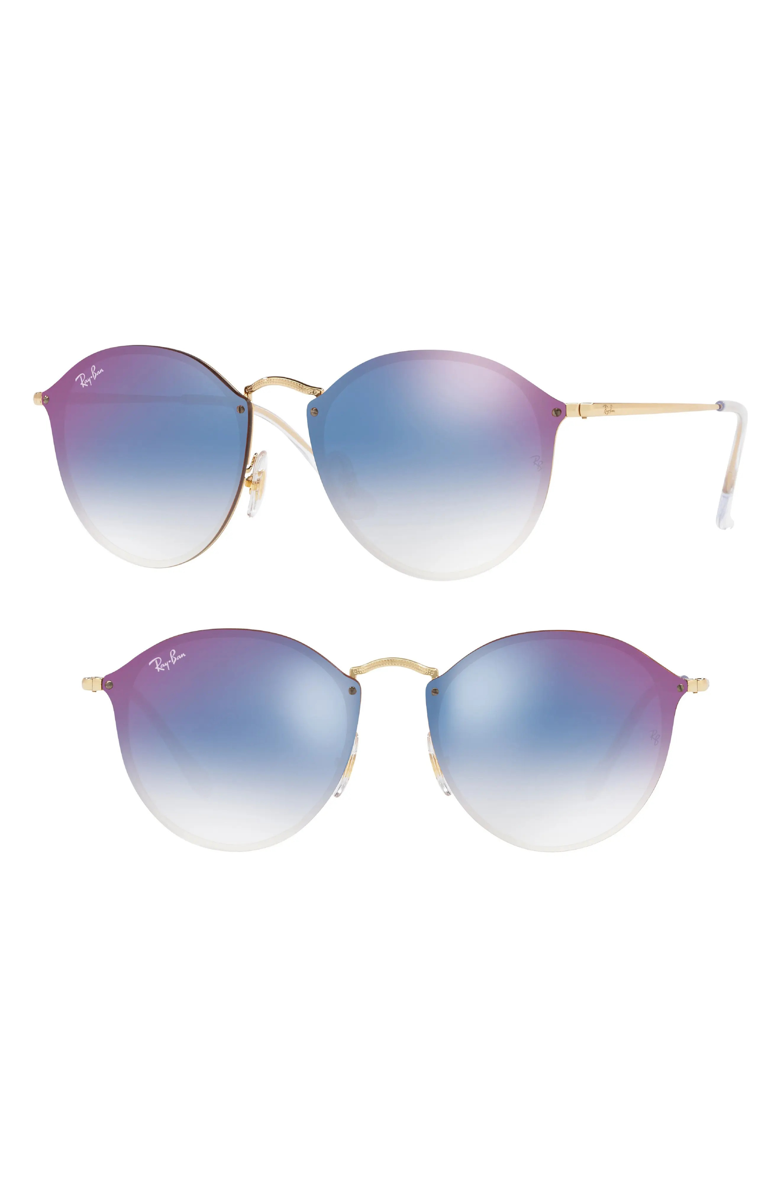 Blaze 59mm Round Mirrored Sunglasses | Nordstrom