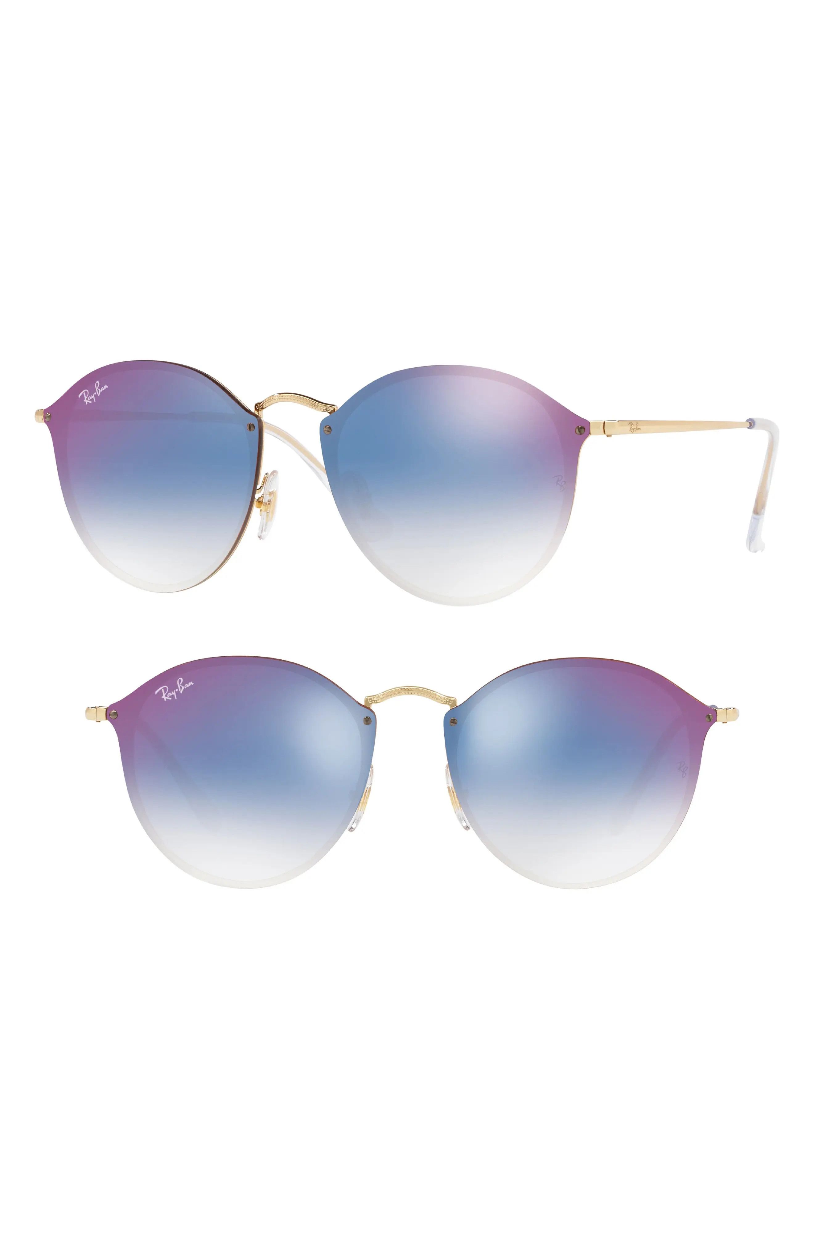 Blaze 59mm Round Mirrored Sunglasses | Nordstrom
