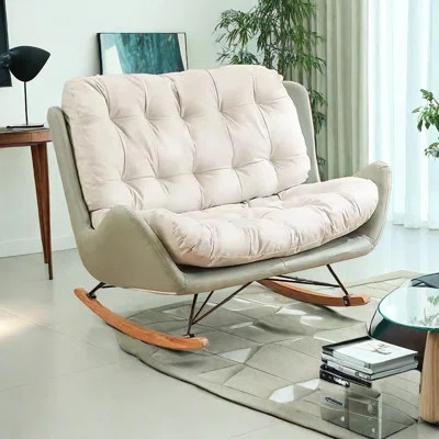 Nordic Light Luxury Rocking Chair Sofa Living Room Rocking Chair | Wayfair North America