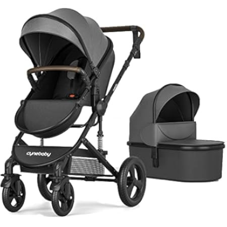 Mompush Meteor 2-in1 Baby Stroller with Bassinet Mode - Full-Size Baby Strollers for Fun Family Outi | Amazon (US)