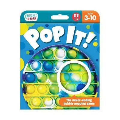 Chuckle & Roar Pop It! Blue-Green Tie Dye Bubble Popping and Sensory Game | Target