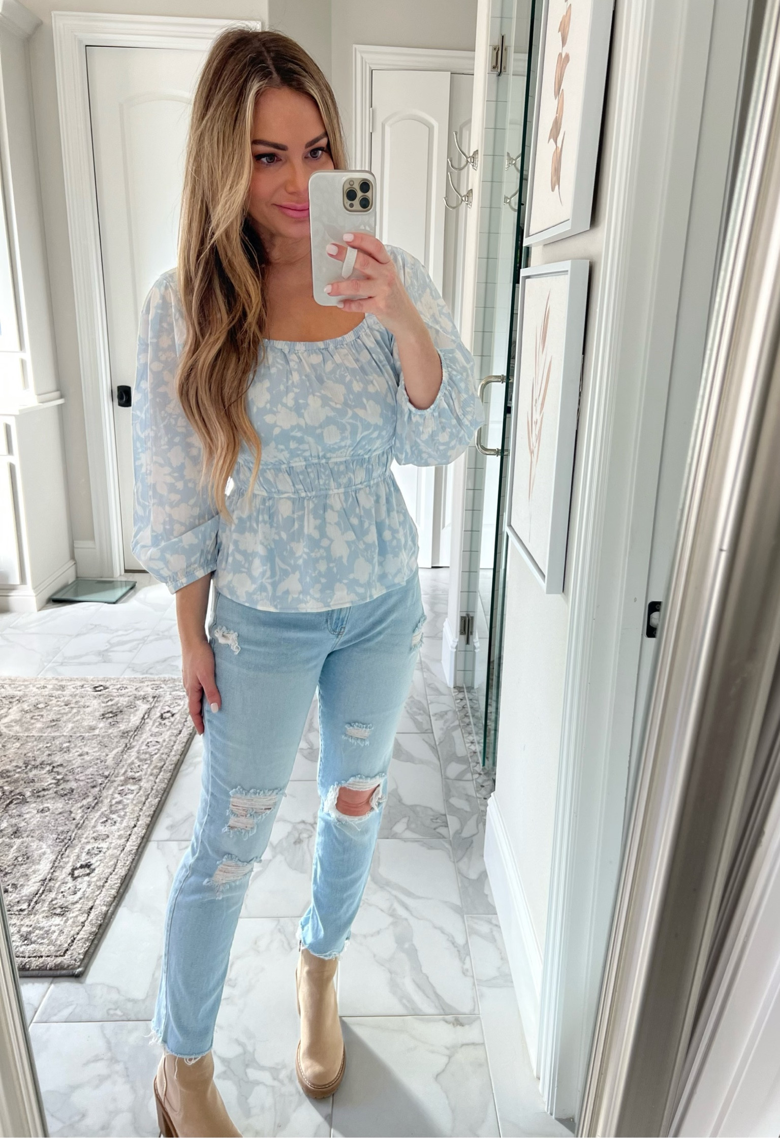 Floral peplum top from @walmart 

#LTKunder50 #LTKU #LTKstyletip