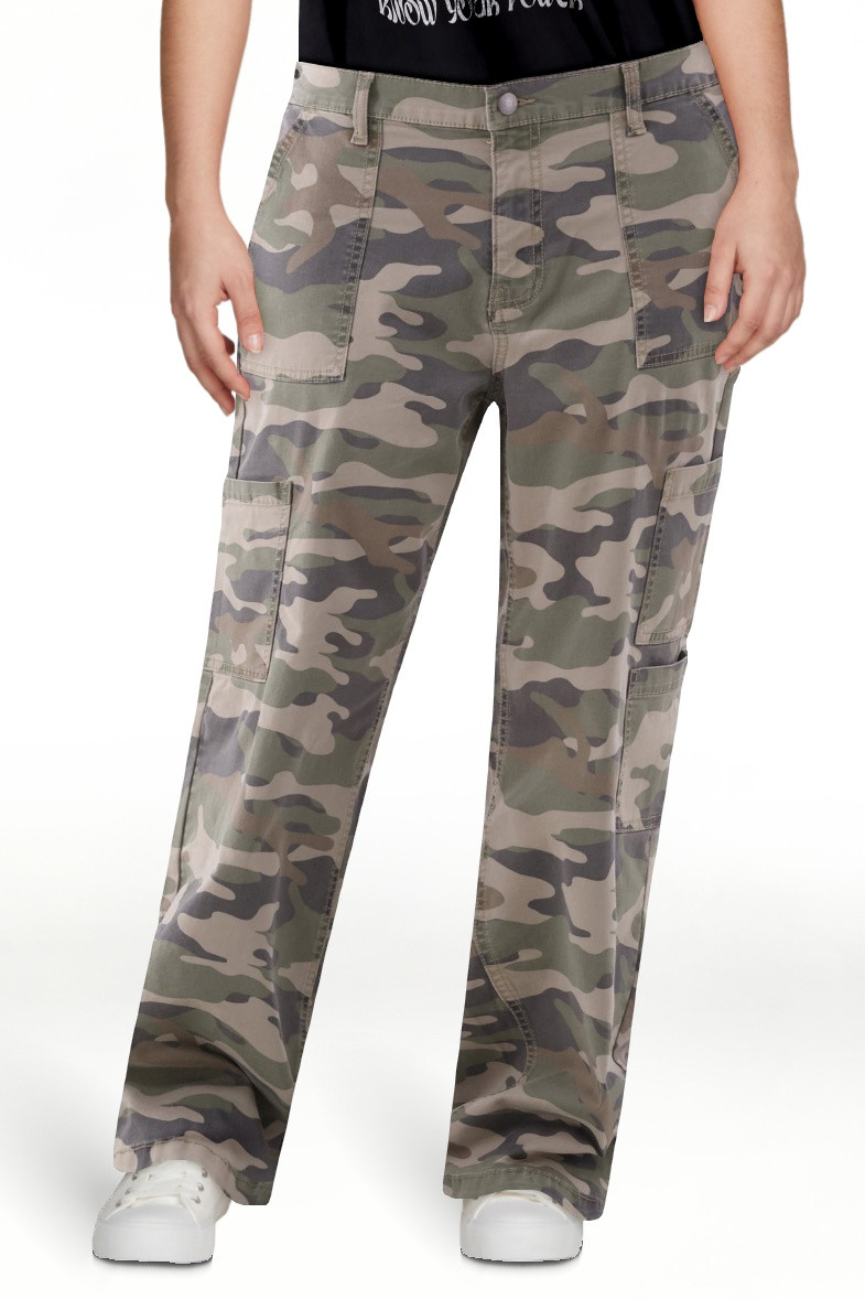 No Boundaries Wide Leg Cargo Pants, 31.5'' Inseam, Women's - Walmart.com | Walmart (US)