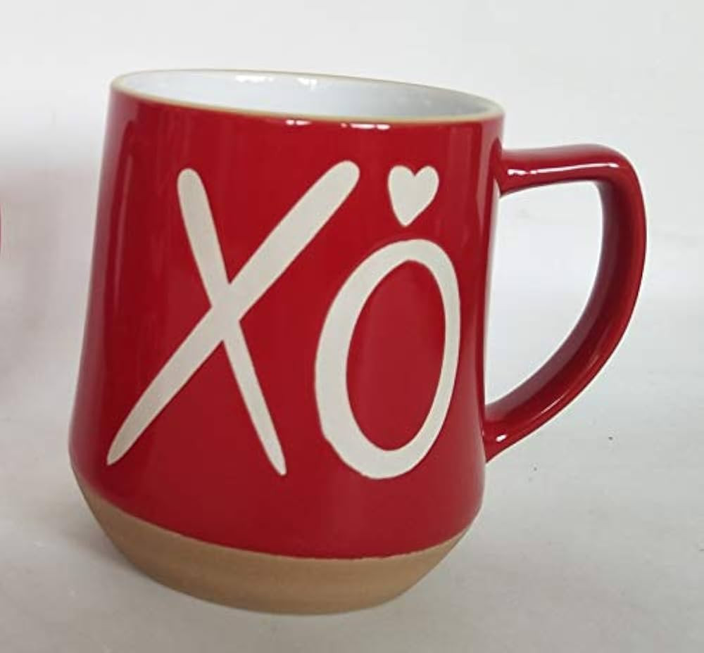 Blue Sky Ceramic Meghan XO Heart Mug 18 Oz, Multi | Amazon (US)