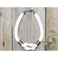 Women Cotton Rope Necklace - Statement Textile For Women Simple Jewelry -Women Accessories | Etsy (US)