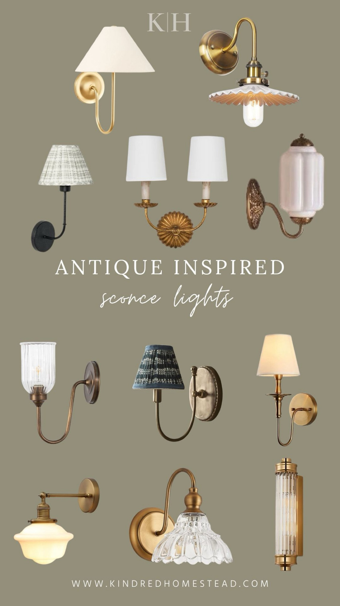 Antique inspired light sconces for timelessly collected heirloom inspired homes and home decor. Interiors, lighting, sconce, shaded sconce, brass

#LTKHome