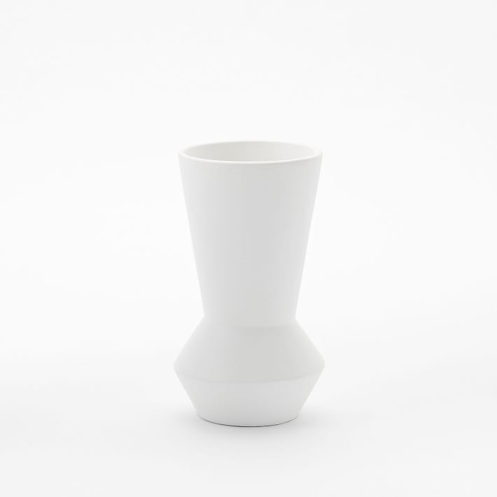 Totem White Ceramic Vases | West Elm (US)