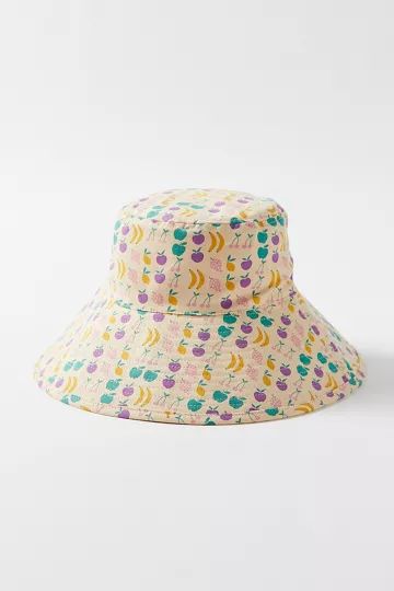 Piper Printed Wide Brim Bucket Hat | Urban Outfitters (US and RoW)