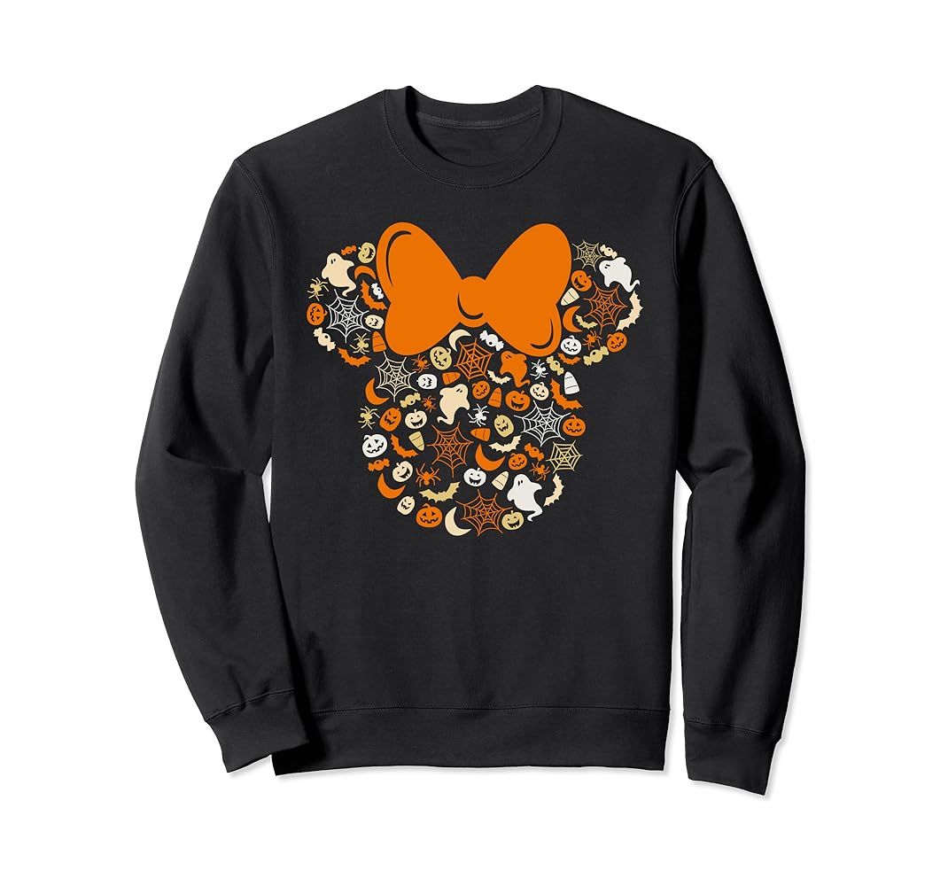 Disney Minnie Mouse Halloween Ghosts Pumpkins Spiders Sweatshirt | Amazon (US)