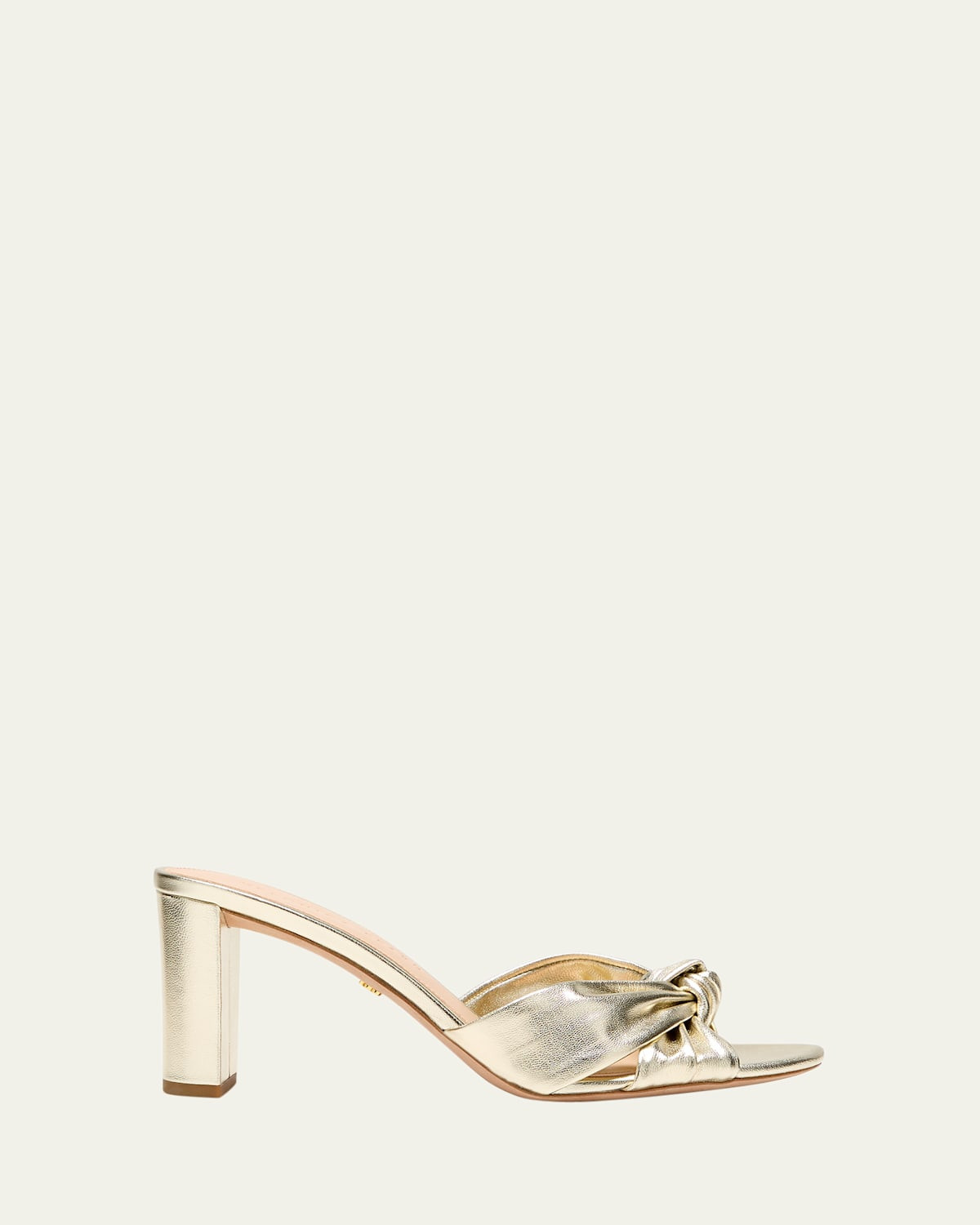 Ganita Metallic Knot Slide Sandals | Bergdorf Goodman