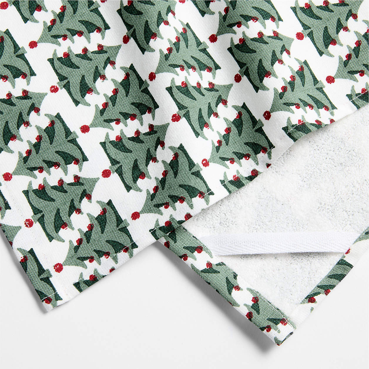 Festive Christmas Tree Dish Towel + Reviews | Crate & Barrel | Crate & Barrel