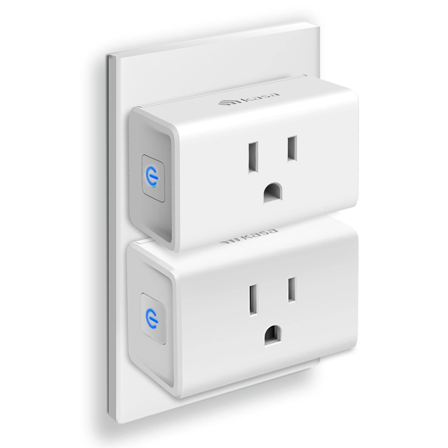 Kasa Smart Plug Ultra Mini 15A, Smart Home Wi-Fi Outlet Works with Alexa, Google Home & IFTTT, No Hub Required, UL Certified, 2.4G WiFi Only, 2 Count (Pack of 1)(EP10P2) , White | Amazon (US)
