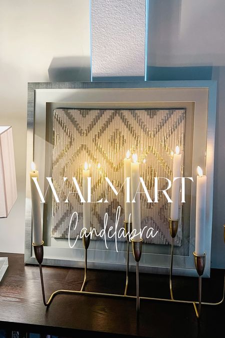 Walmart candelabra for only $33. Such a great decor find that adds warmth and elegance. 

Gold decor 

#LTKGiftGuide #LTKfindsunder50 #LTKhome