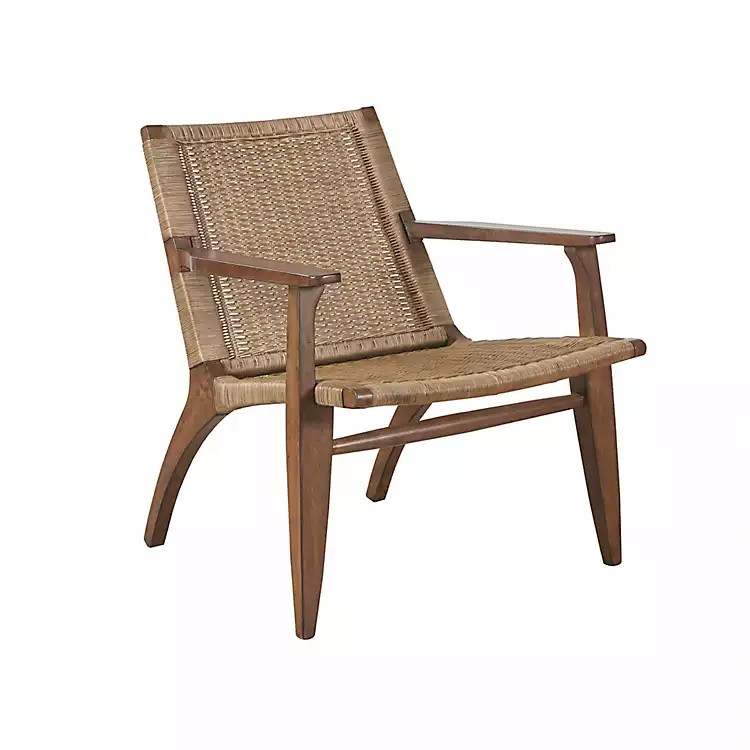 Mid-Century Modern Rattan Accent Chair | Kirkland's Home