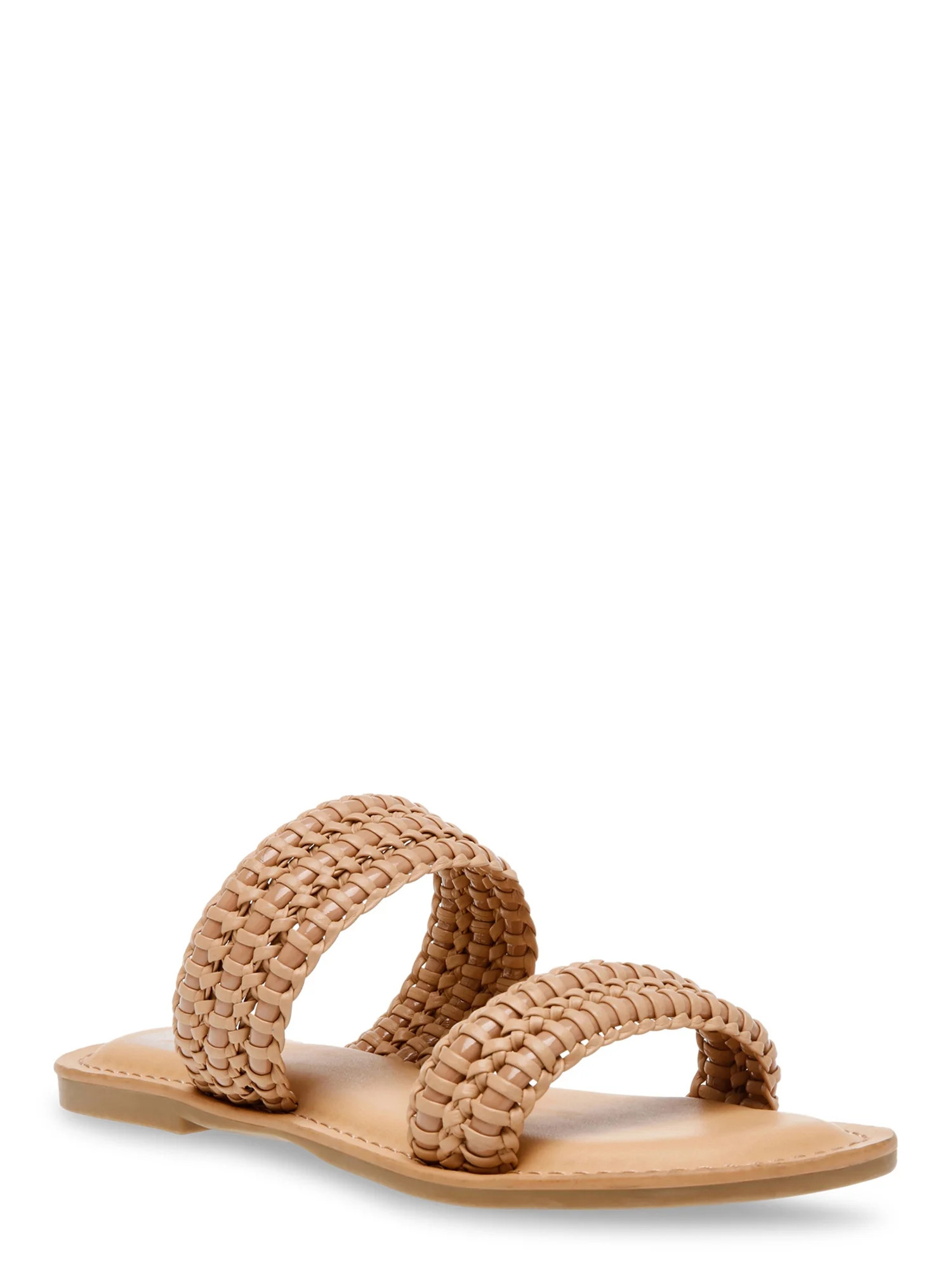 DV Dolce Vita Women's Joolip Braided Two Band Flat Sandal | Walmart (US)