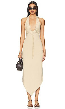 Camila Coelho Kaseya Midi Dress in Cream from Revolve.com | Revolve Clothing (Global)