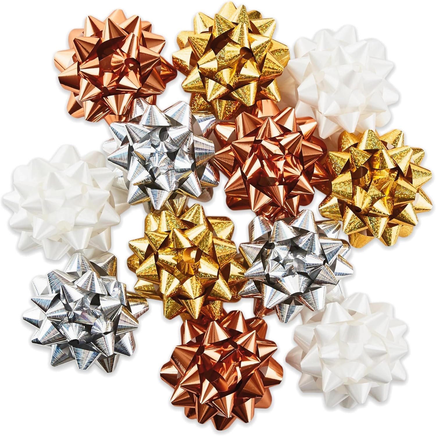 Hallmark Gift Bow Assortment, 12 Count (Gold, Silver, Bronze, White) for Birthdays, Weddings, Bri... | Amazon (US)