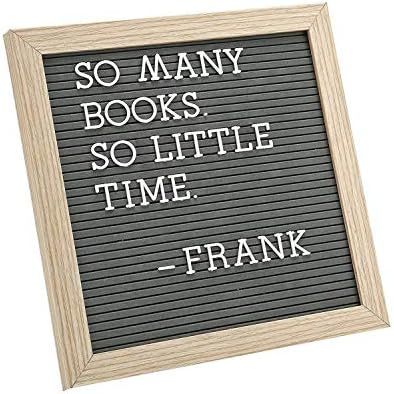 Letter Board by Crystal Lemon, Felt Letter Board, 10x10 Inches, Changeable Wooden Message Board S... | Amazon (US)