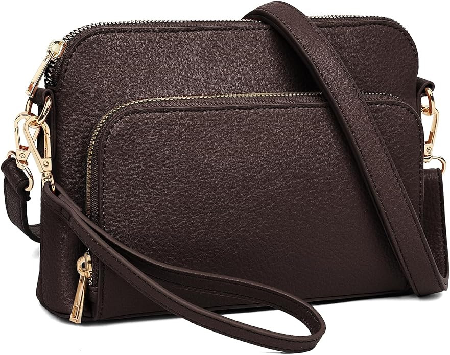 Crossbody Bag for Women - PU Leather Shoulder Bag Trendy Small Crossbody Purse Bag for Travel Wor... | Amazon (US)